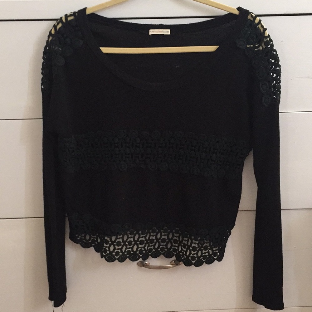 Cute black lace top